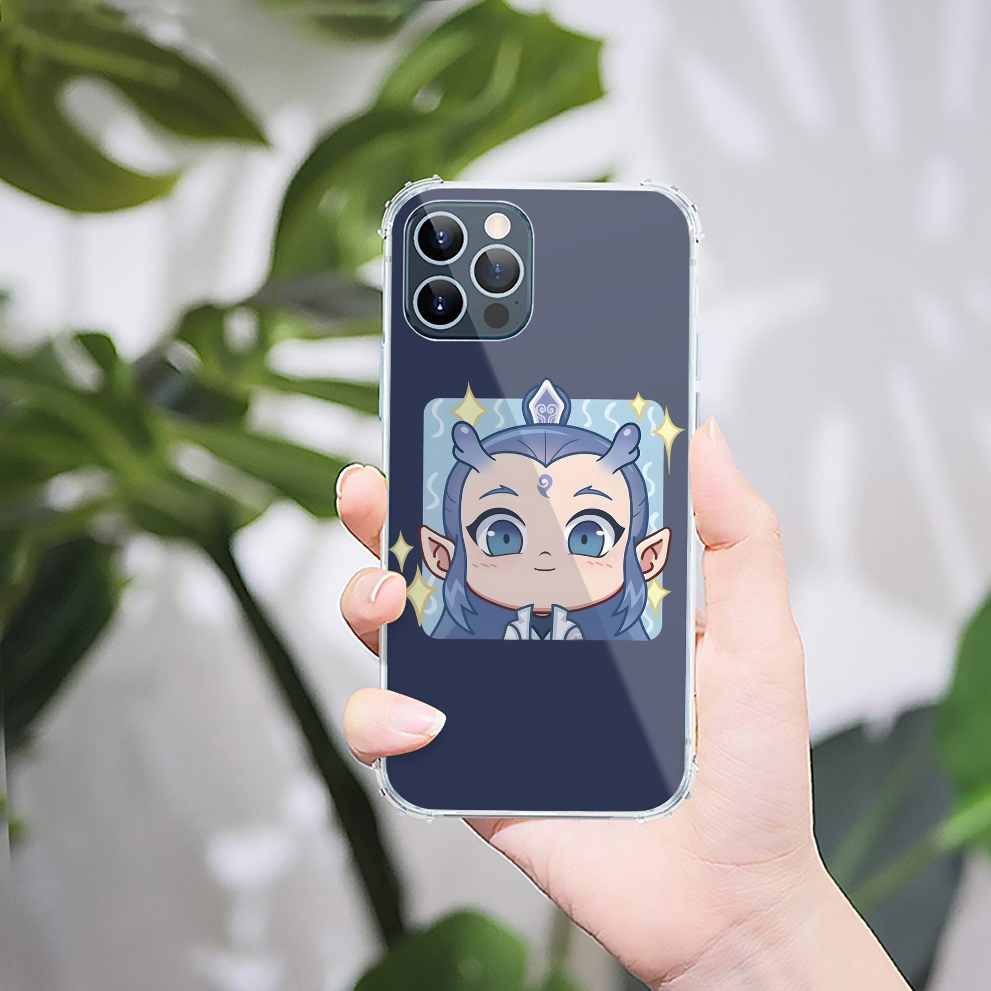 （画像用） Ne Zha 2 ナタ 魔童の大暴れ 【iPhone 12シリーズ対応】透明スマホケース（クリアソフトケース）